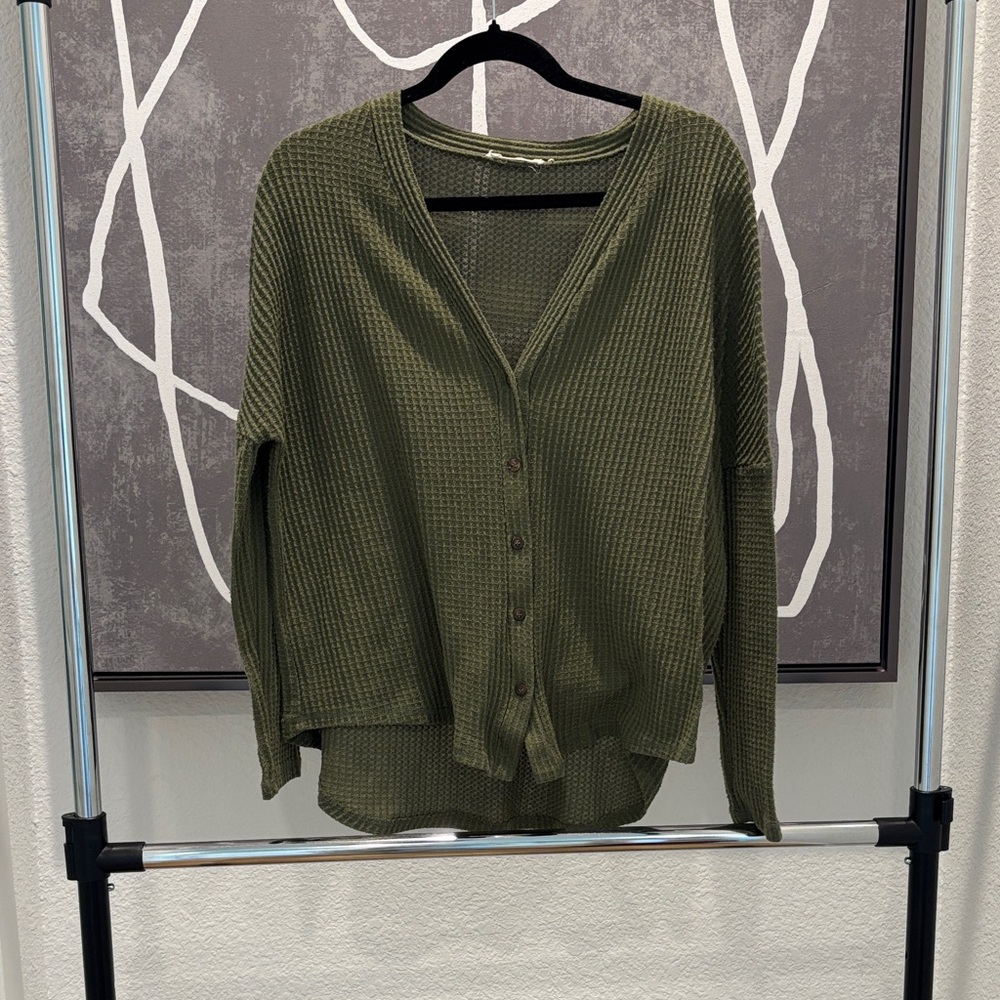 H&M Khaki Green Women's Cardigan